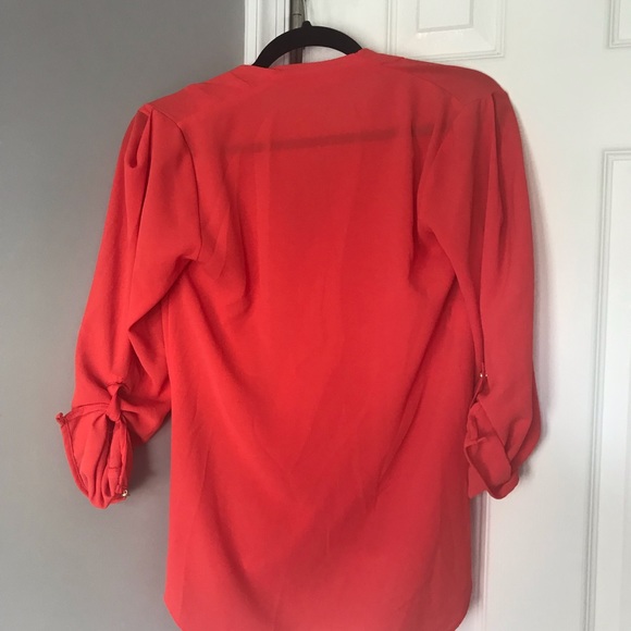LIKE NEW RACHEL ROY faux wrap blouse - Picture 2 of 4